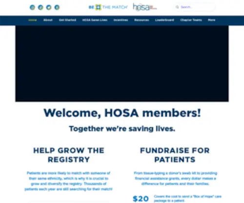 Bethematchhosa.org(Over the next two years Be The Match) Screenshot