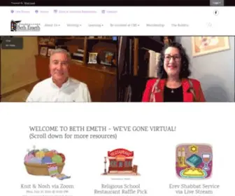 Bethemethalbany.org(Congregation Beth Emeth) Screenshot