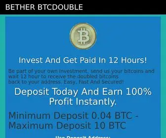 Bether.xyz(Double your Bitcoins) Screenshot