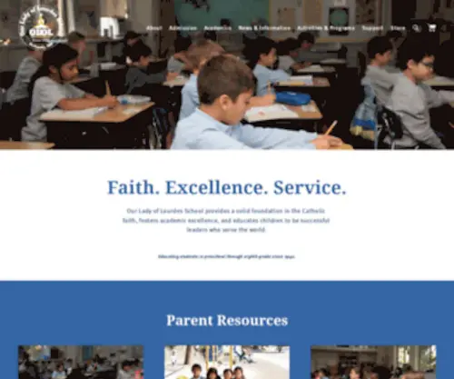 Bethesda-Lourdes.org(Our Lady of Lourdes School) Screenshot