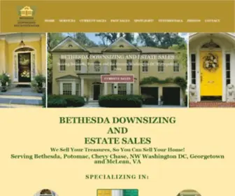 Bethesdadownsizing.com(BETHESDA DOWNSIZING AND ESTATE SALES) Screenshot