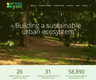 Bethesdagreen.org(Working together towards a more sustainable future) Screenshot