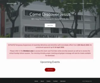 Bethesdahall.com(Bethesda Hall Ang Mo Kio) Screenshot