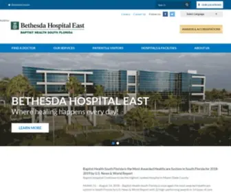 Bethesdaweb.com(Bethesda Hospital East) Screenshot