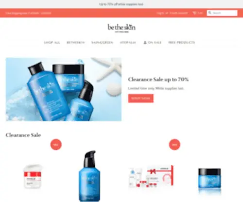 Betheskin.ca(K-Beauty & Natural Korean Skin Care Wholesale in Canada) Screenshot