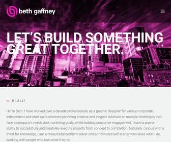 Bethgaffney.com(Client-oriented, dynamic, quality design) Screenshot