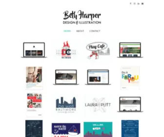 Bethharperdesign.com(Design and Illustration) Screenshot