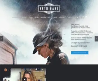 Bethhart.com(Beth Hart's Official Website) Screenshot