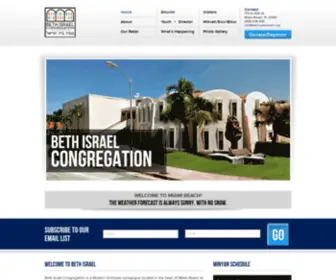 Bethisraelmiami.org(Beth Israel Congregation) Screenshot