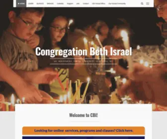 Bethisraelnc.org(An independent Jewish Community) Screenshot