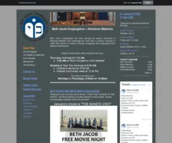 BethJacobkw.ca(Beth Jacob Congregation) Screenshot