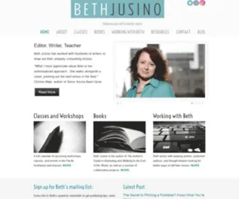 BethJusino.com(Helping you tell a better story) Screenshot