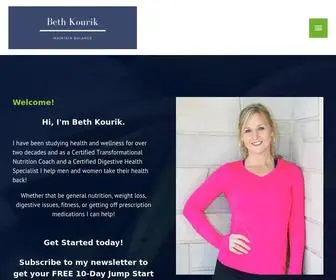 Bethkourik.com(Helping men and women achieve optimal health) Screenshot