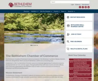 Bethlehemchamber.com(Bethlehem Chamber of Commerce) Screenshot