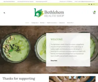 Bethlehemhealth.co.nz(Locally owned health shop) Screenshot