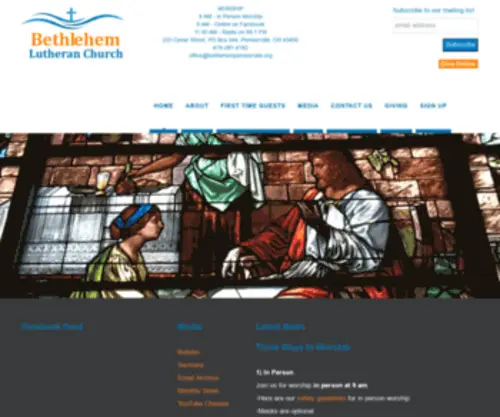 Bethlehempemberville.org(Bethlehem Lutheran Church) Screenshot