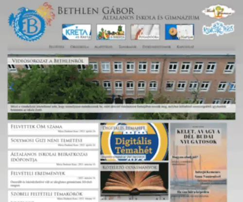 Bethlen.hu(A bethlen gábor általános iskola és gimnázium (budapest)) Screenshot