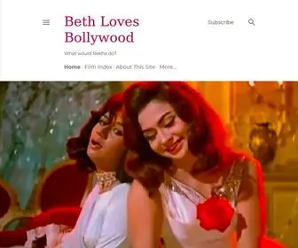 Bethlovesbollywood.com(Beth Loves Bollywood) Screenshot