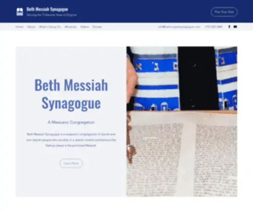 Bethmessiahsynagogue.com(Beth Messiah Synagogue of Tidewater) Screenshot