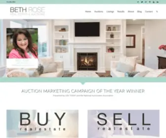 Bethroseauction.com(Beth Rose Real Estate and Auctions) Screenshot