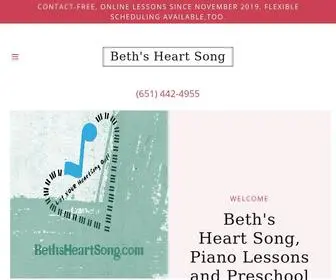 Bethsheartsong.com(Beth's Heart Song) Screenshot