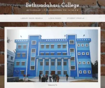 Bethuadaharicollege.in(Default Page) Screenshot