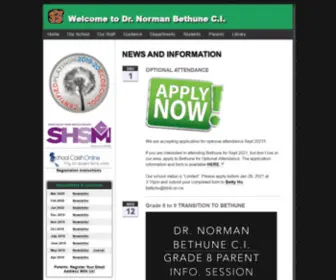 Bethuneci.com(Norman Bethune C.I) Screenshot