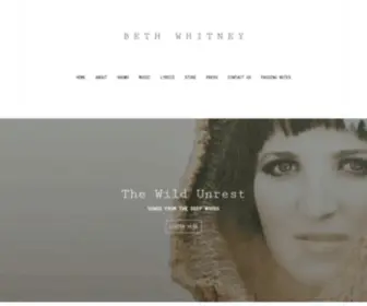 Bethwhitneymusic.com(Beth Whitney) Screenshot