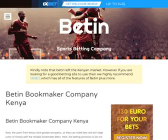 Betin.info.ke(Betin Bookmaker Company Kenya) Screenshot