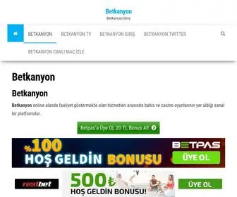 Betkanyon1.info(Betkanyon 243 Giriş Açık) Screenshot