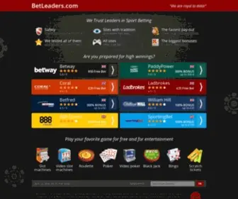 Betleaders.com Screenshot