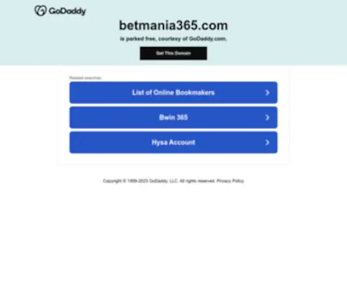 Betmania365.com(Overview of all Sports) Screenshot