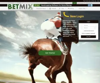Betmix.com(Handicapping Software for Horse Racing) Screenshot