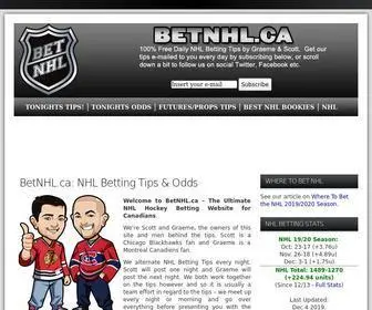 Betnhl.ca(BetNHL) Screenshot