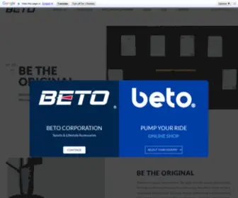 Betocorp.com(BETO Corporation) Screenshot