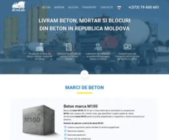 Beton.md(Livrare beton Chisinau) Screenshot