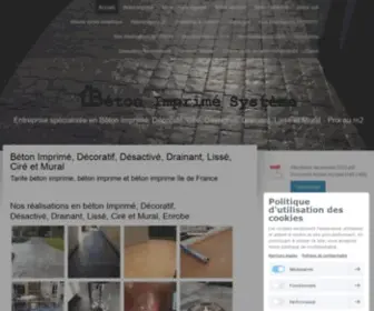 Betonimprimesysteme.fr(Béton Imprimé) Screenshot