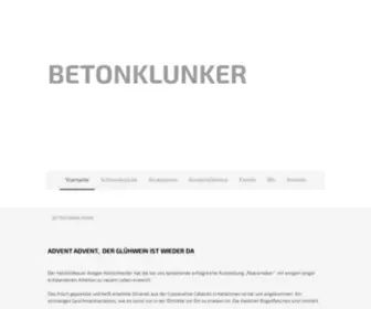 Betonklunker.de(Beton und das hellste Edelmetall Silber) Screenshot