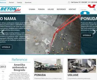 Betonplus.co.rs(Betona) Screenshot