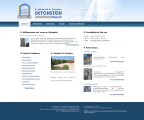 Betonstein-Fuchshain.de(Betonstein Fuchshain) Screenshot