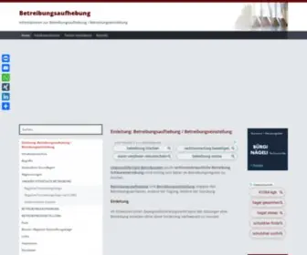 Betreibungsaufhebung.ch(Einleitung) Screenshot