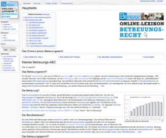 Betreuerlexikon.de(Betreuungsrecht-Lexikon) Screenshot