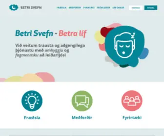 Betrisvefn.is(Betri Svefn) Screenshot