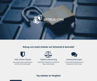 Betrug.com(Startseite) Screenshot