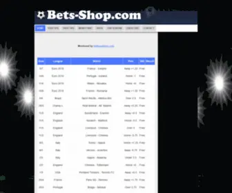 Bets-Shop.com Screenshot