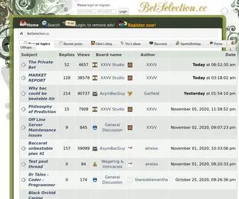 Betselection.cc Screenshot