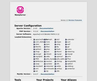 Betsolapp.com(WAMPSERVER) Screenshot