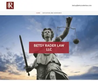 Betsyraderlaw.com Screenshot