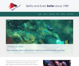 Bettaaquatics.co.uk(Betta and Better) Screenshot