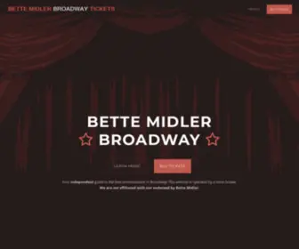 Bettemidlerbroadway.com(The Divine Miss M) Screenshot